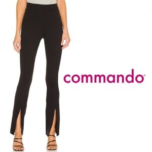 Commando Neoprene Split Front Pant - Black - Size M